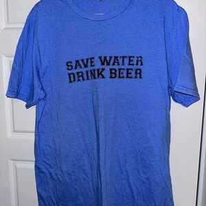 Funny Blue Graphic T Shirt